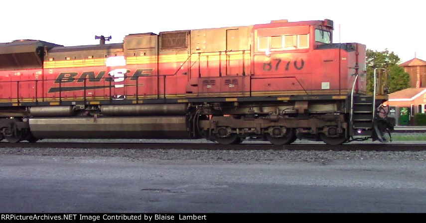 BNSF coal train DPU